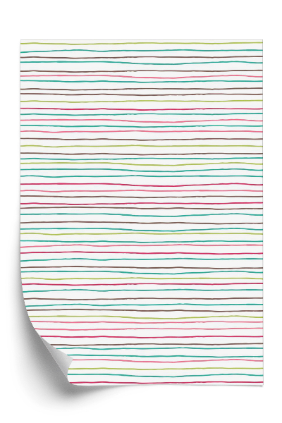 Papier peint Lignes horizontales colorées