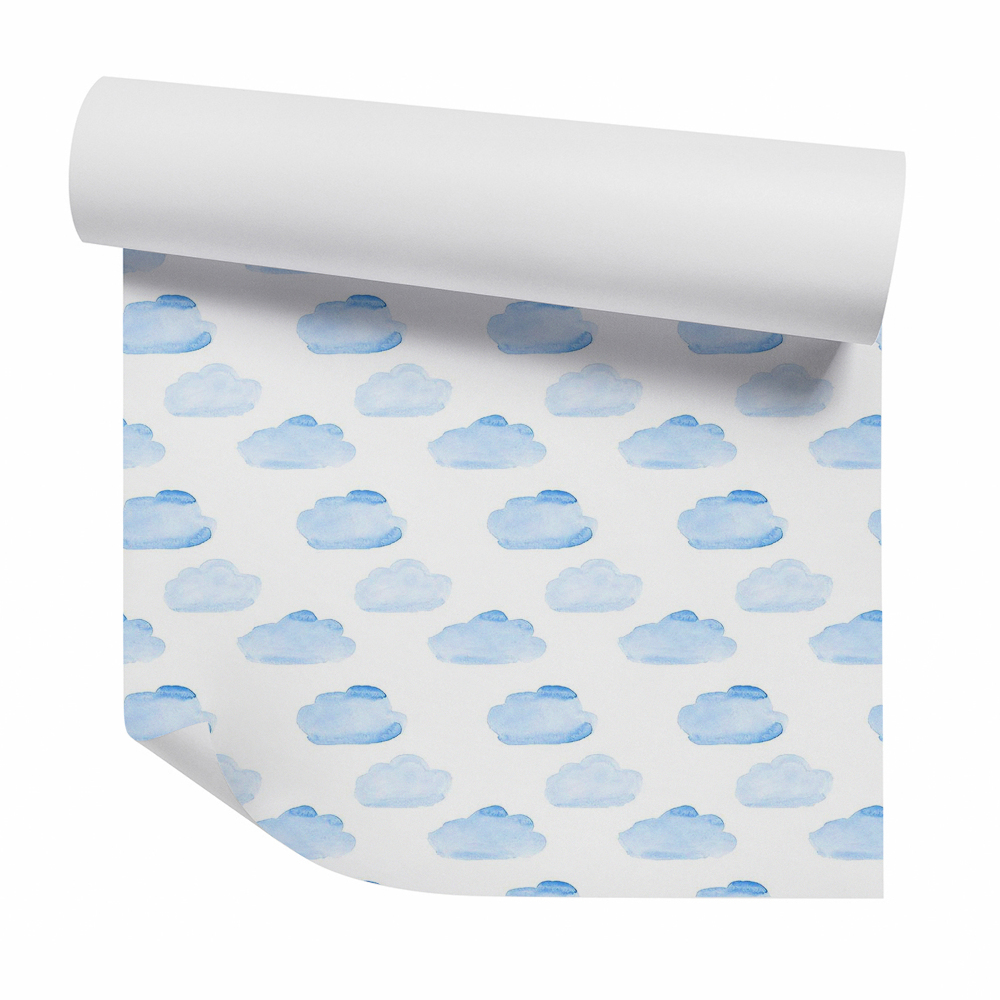 Papier peint Aquarelle de nuages dans le ciel
