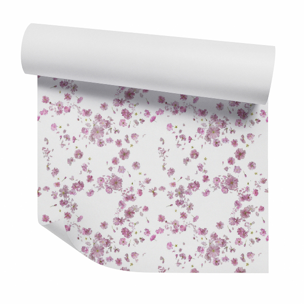 Papier peint Brise de fleurs violettes