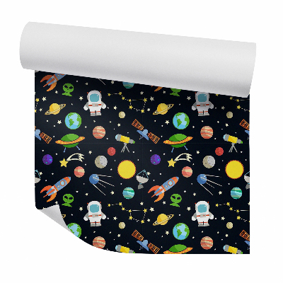 Papier peint Cosmos, astronaute et planètes
