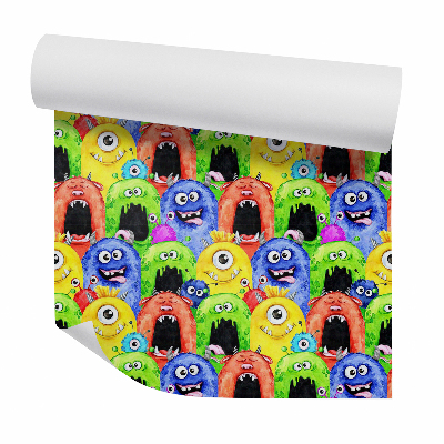 Papier peint Monstres joviaux colorés et extraterrestres