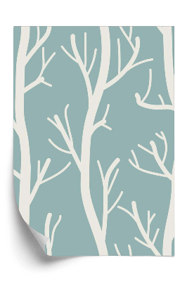 Papier peint Fond uni d'arbres