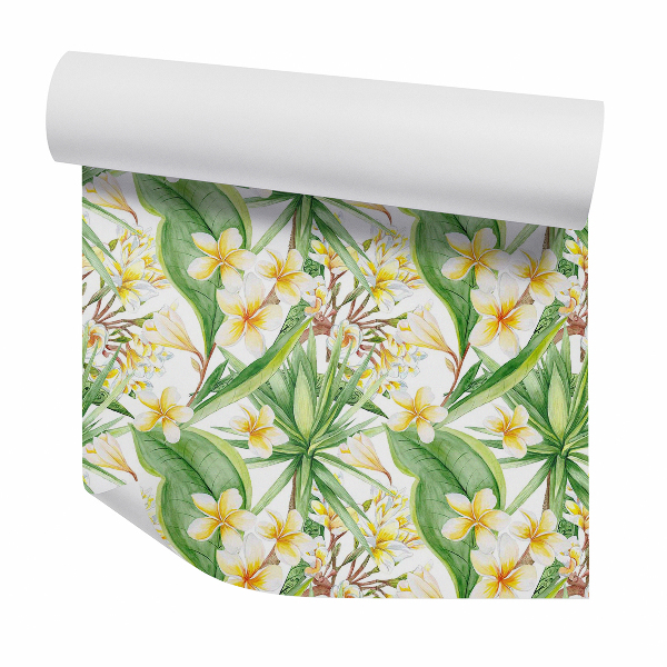 Papier peint Fleurs de Lei parmi le feuillage