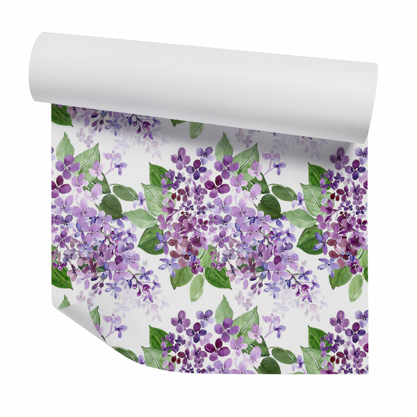 Papier peint Branches de lilas en fleurs