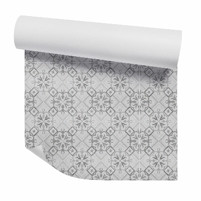 Papier peint Carreaux décoratifs gris à motifs