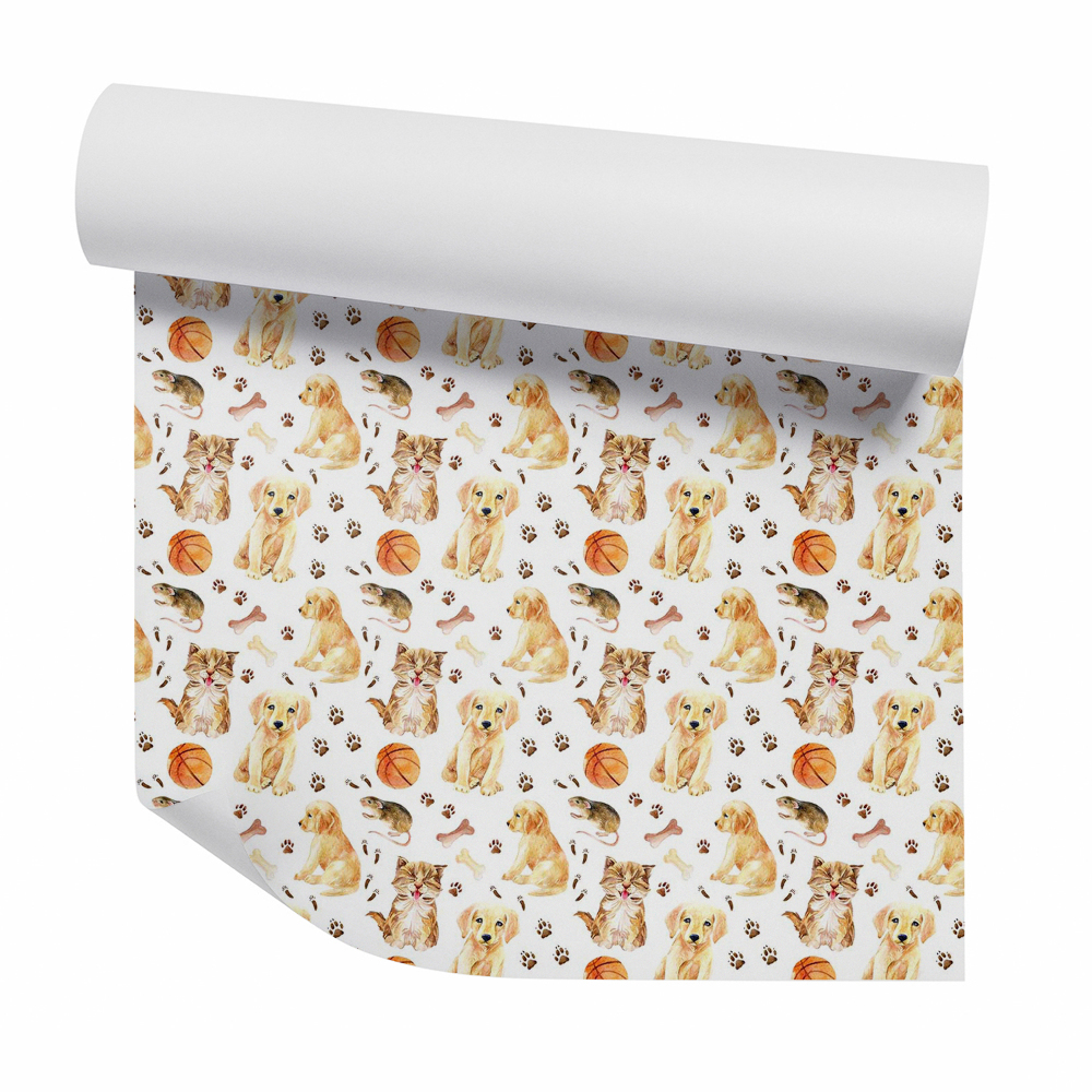 Papier peint Chiot, chatons et petites souris