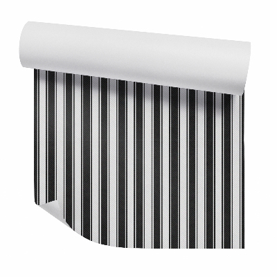 Papier peint Rayures verticales noires et blanches