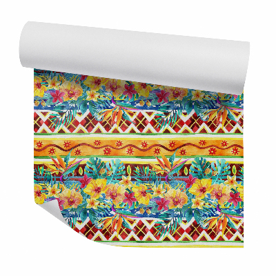 Papier peint Bouquet floral multicolore