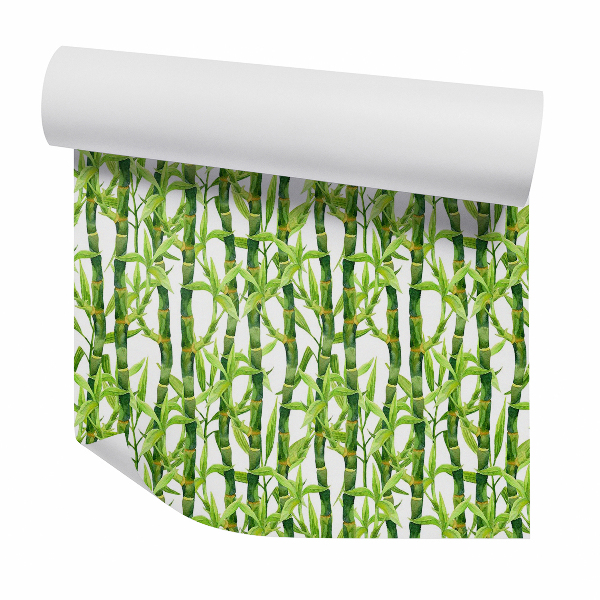 Papier peint Pousses de bambou vertes