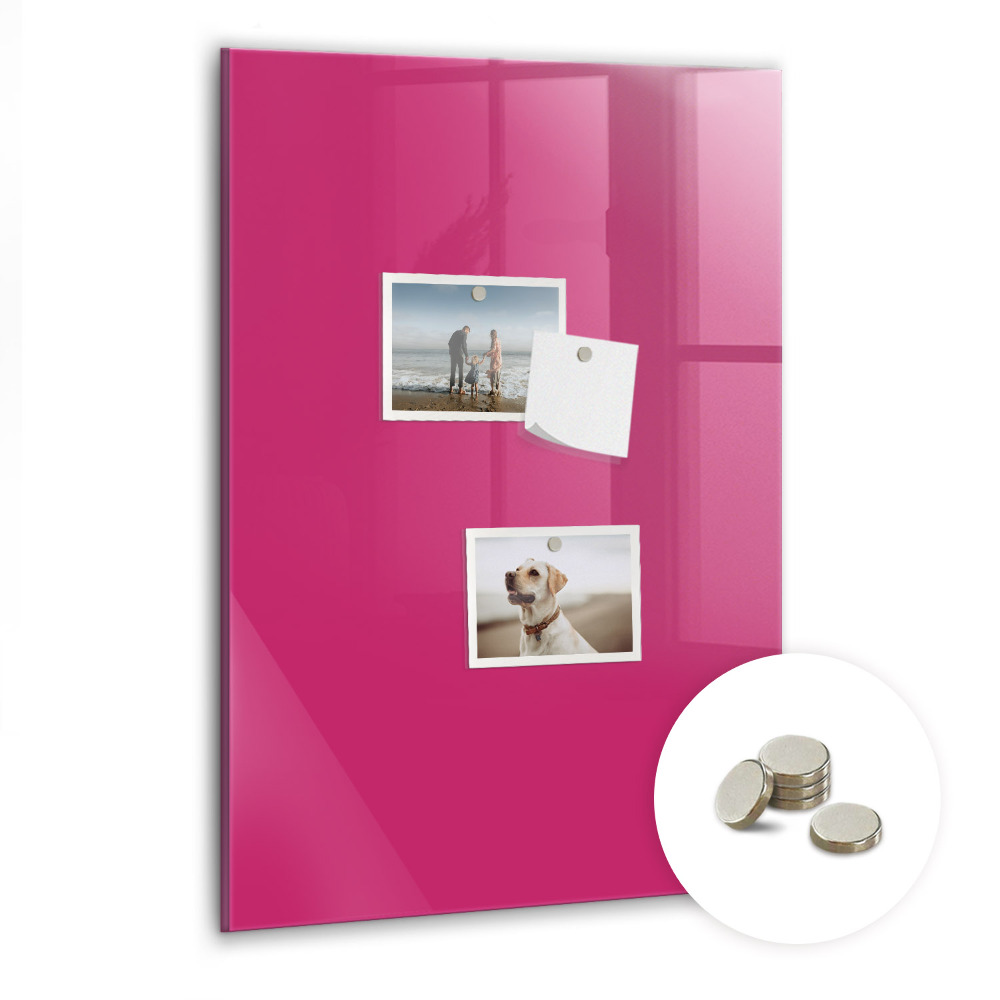 Tableau magnétique Le coloris rose foncé