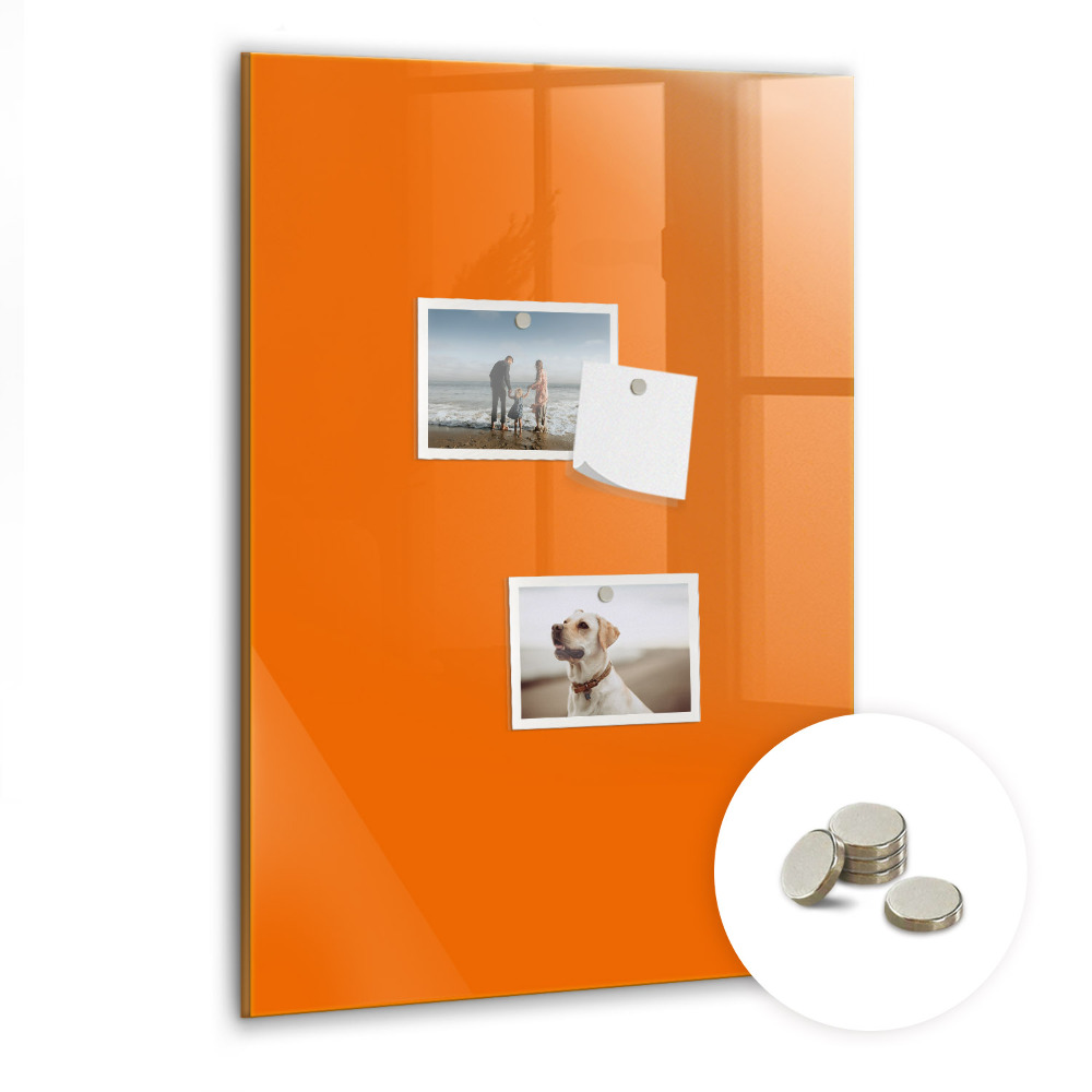 Tableau aimanté mural Coloris orange