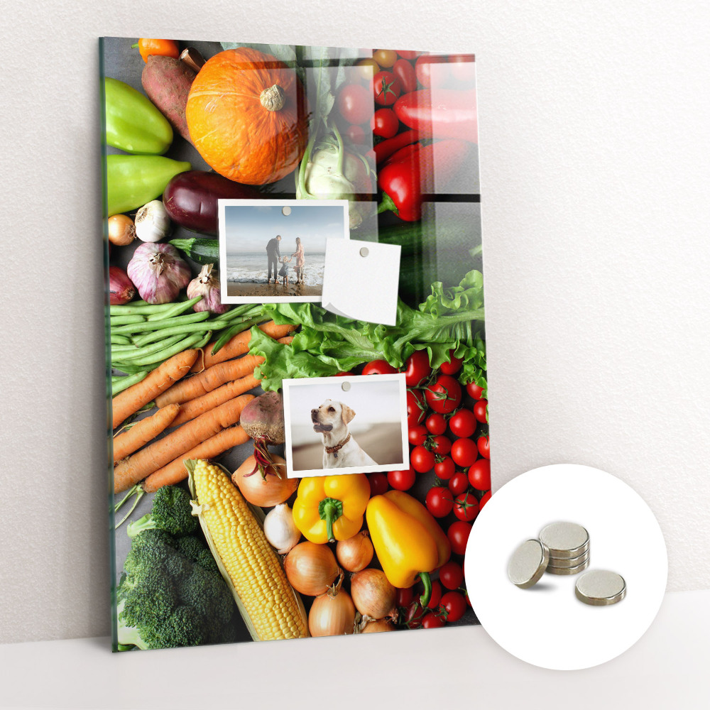 Tableau pour magnet Légumes colorés