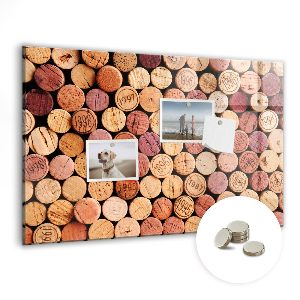 Tableau magnétique pour magnets Bouchons de vin