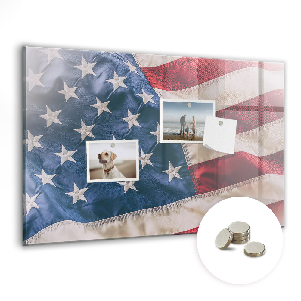 Tableau magnétique effaçable Drapeau des États-Unis