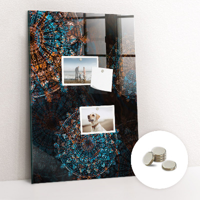 Tableau magnétique décoratif Mandalas colorés