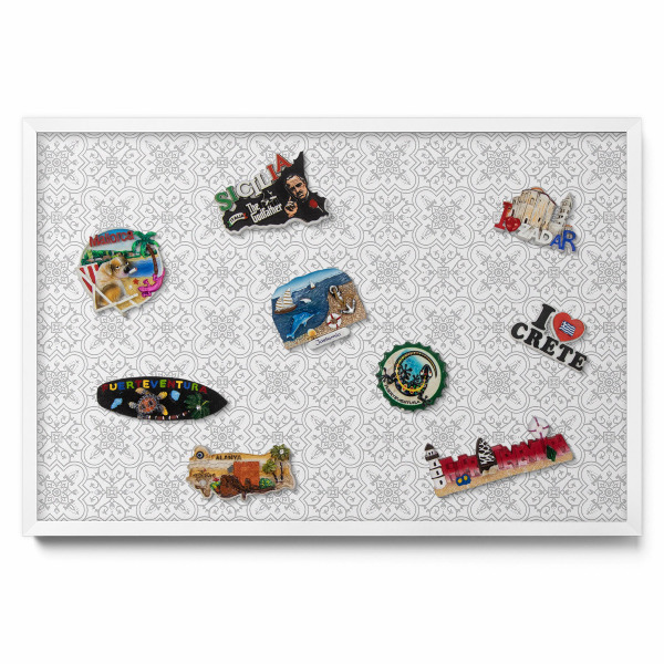 Tableau aimanté pour magnets Motif ornemental régulier