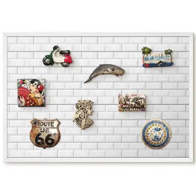Tableau magnétique minimaliste pour collection d'aimants style espace