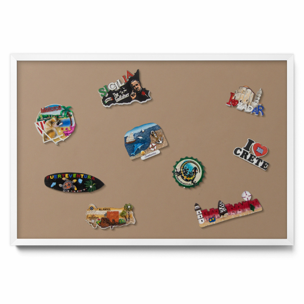 Tableau magnétique mural Couleur marron clair