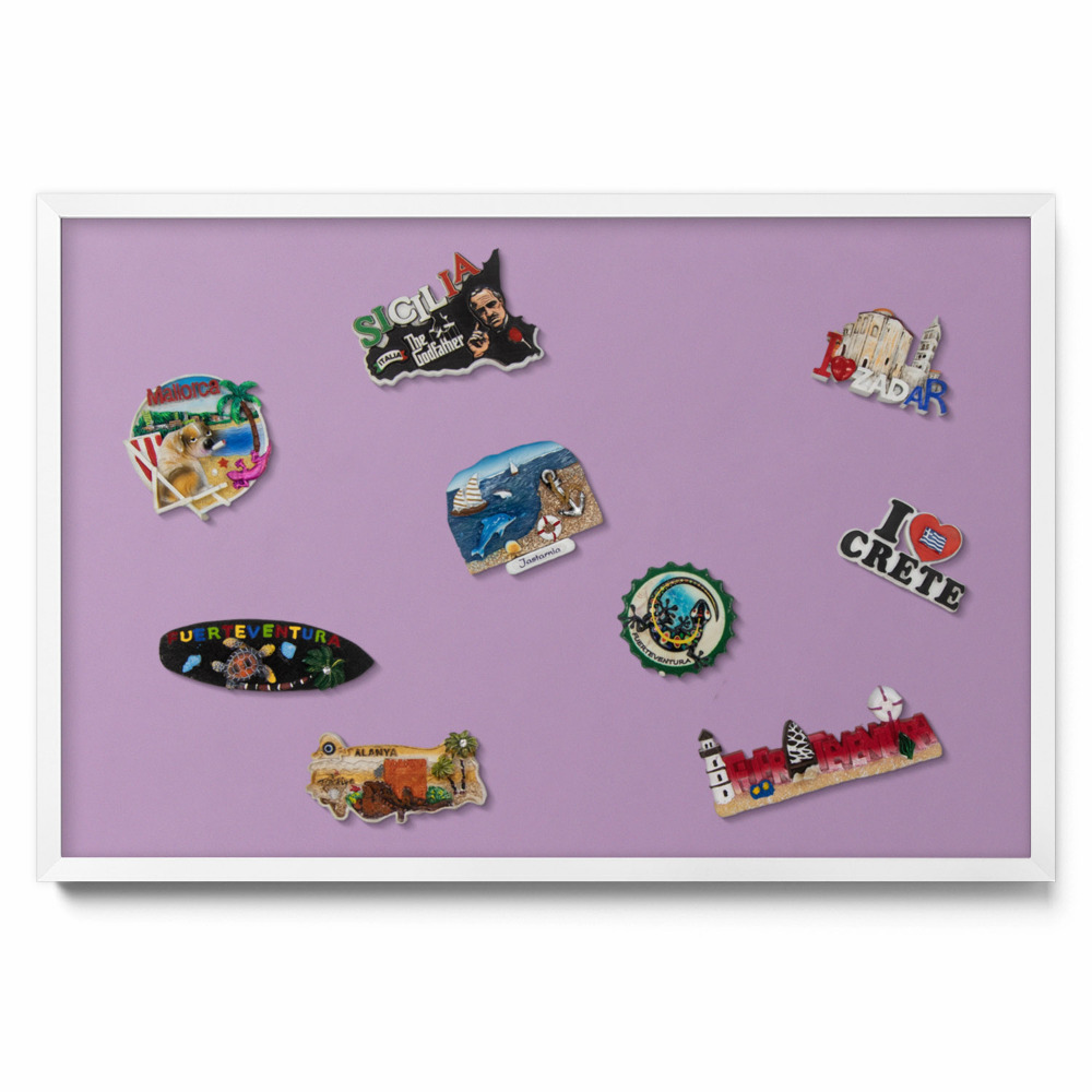 Tableau pour magnet Couleur violet pastel