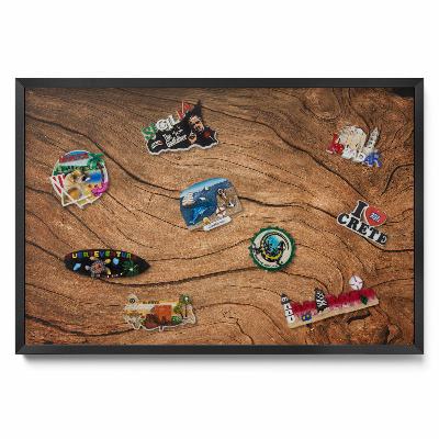 Tableau magnétique mural Texture de bois fissuré