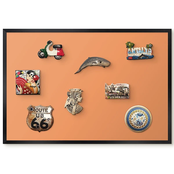 Tableau magnétique pour collection d'aimants modèle Élégance