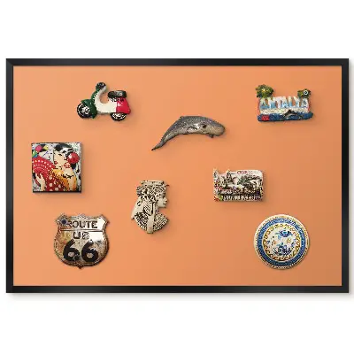 Tableau magnétique pour collection d'aimants modèle Élégance