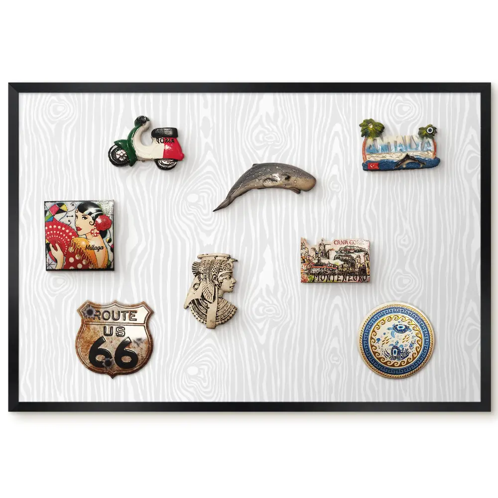 Tableau magnétique motif bois pour intérieur moderne