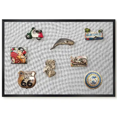 Tableau magnétique avec texture élégante dans des tons de gris