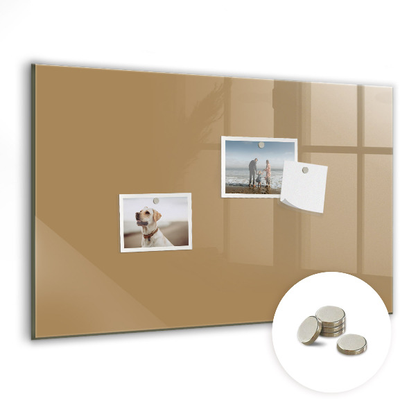 Tableau magnétique pour magnets La couleur beige foncé