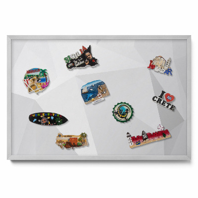 Tableau magnétique mural Arrière-plan géométrique 3D