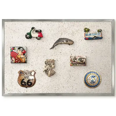 Panneau pour aimants souvenirs à motif texturé beige subtil