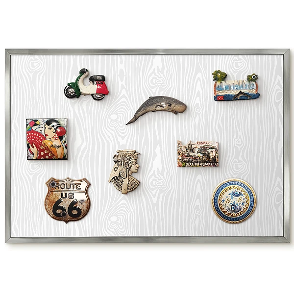Panneau pour aimants souvenirs motif bois pour intérieur moderne