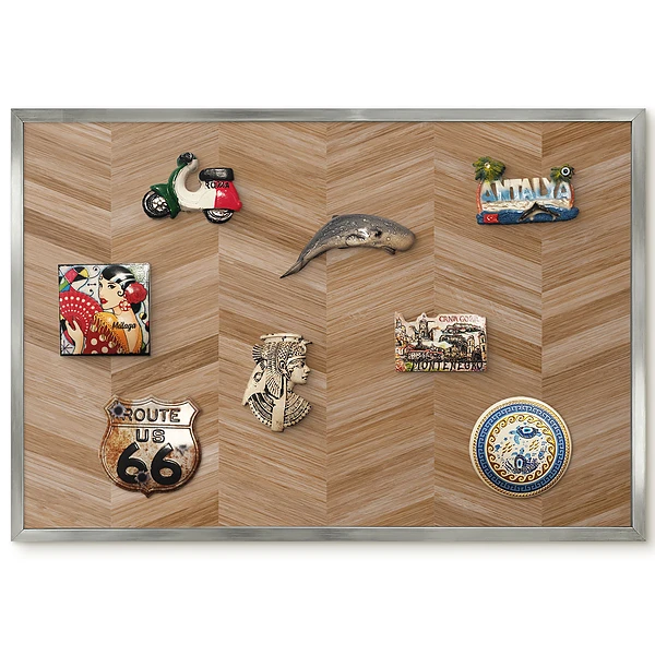 Panneau pour aimants souvenirs avec motif à chevrons