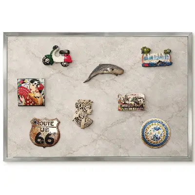 Tableau magnétique encadré motif marbré