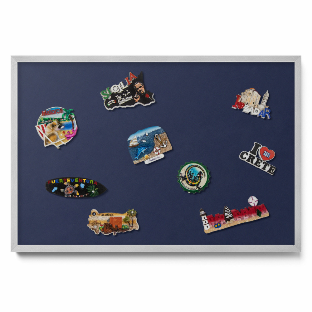Tableau aimanté pour magnets Couleur : bleu marine foncé