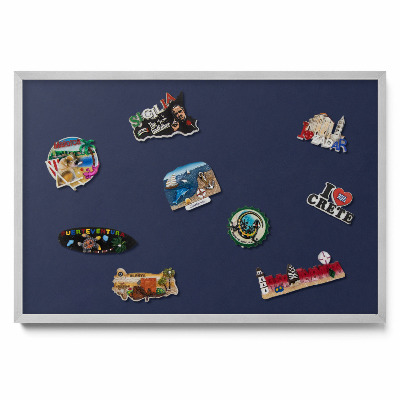 Tableau aimanté pour magnets Couleur : bleu marine foncé