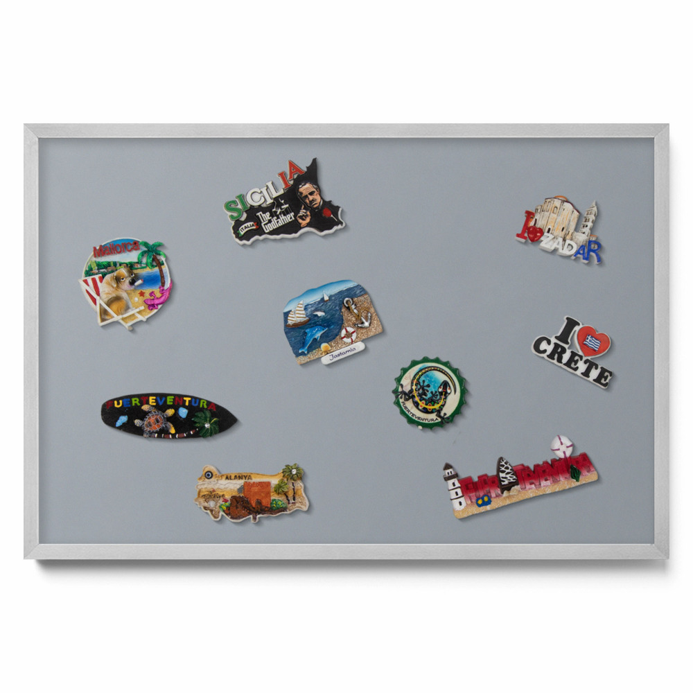 Tableau pour magnet Couleur grise