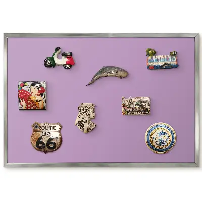 Panneau pour aimants souvenirs violet uniforme