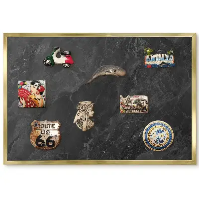 Panneau pour aimants souvenirs motif marbre élégant et profond