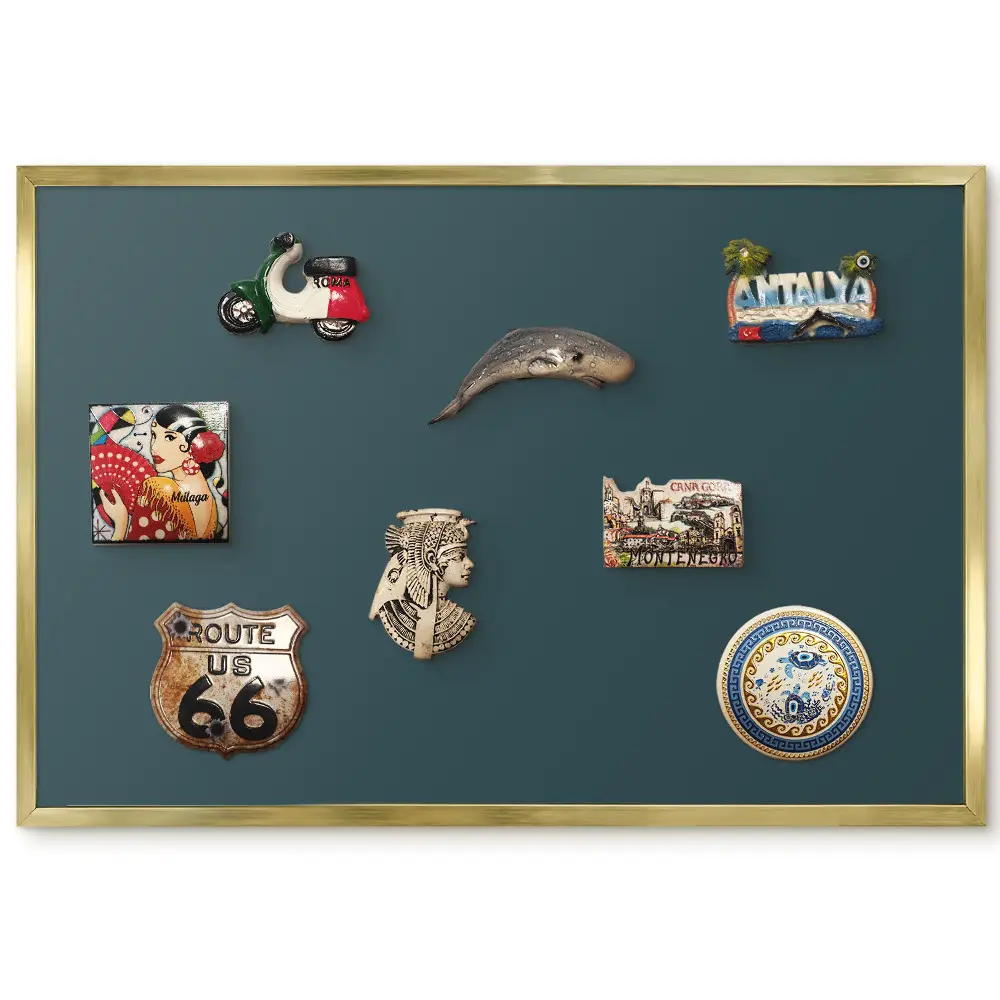 Panneau décoratif pour aimants souvenirs motif géométrie du grenat