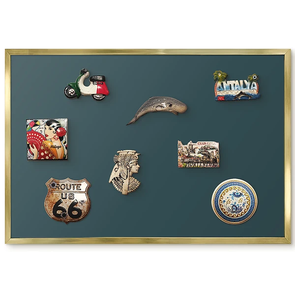 Panneau décoratif pour aimants souvenirs motif géométrie du grenat