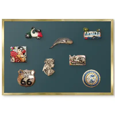 Panneau décoratif pour aimants souvenirs motif géométrie du grenat
