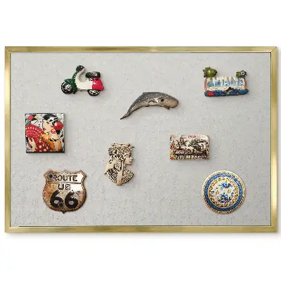 Panneau pour aimants souvenirs avec motif végétal aux couleurs vives