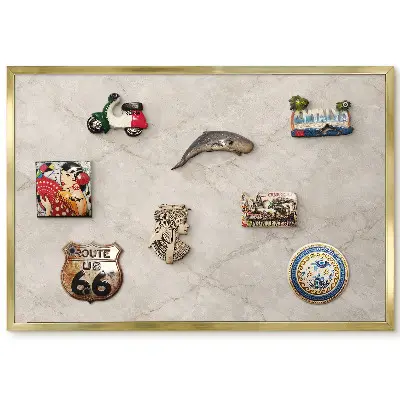 Panneau pour aimants souvenirs au motif marbré élégant