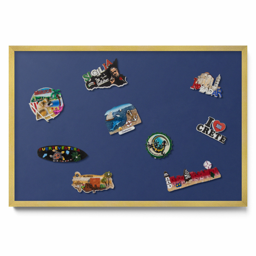 Tableau aimanté pour magnets Couleur bleu marine