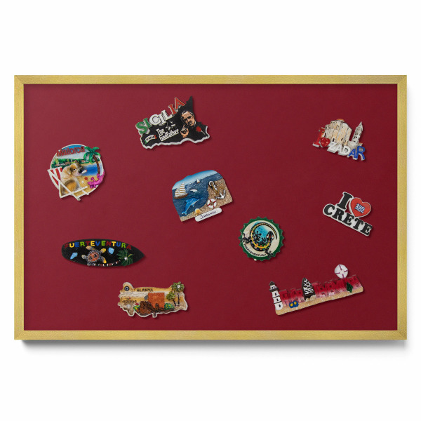 Tableau aimanté pour magnets Couleur bordeaux