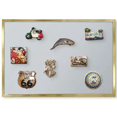 Panneau pour aimants souvenirs design Élégance et harmonie grises