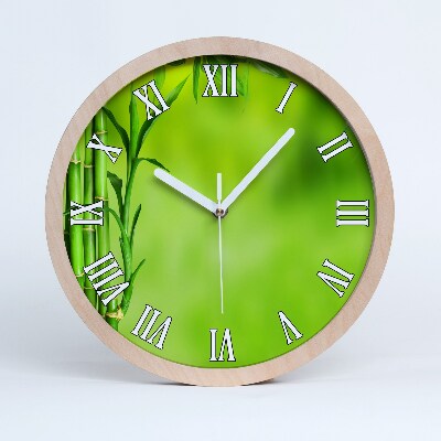 Horloge en bois à décorer Bambou