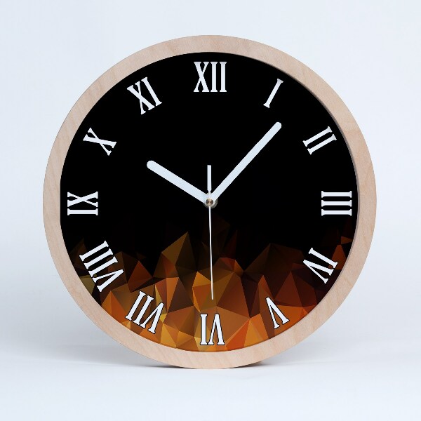 Horloge murale bois design Abstrait