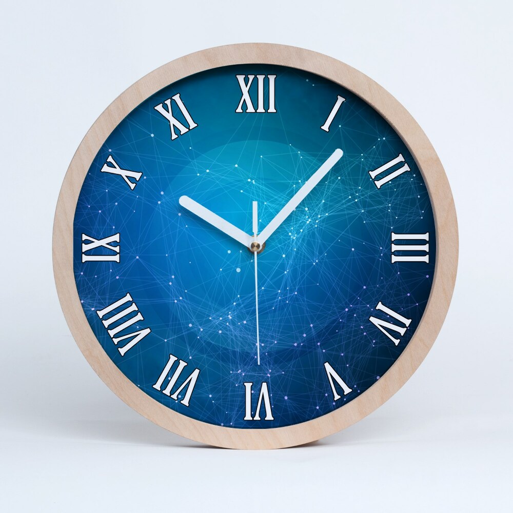 Horloge bois La constellation